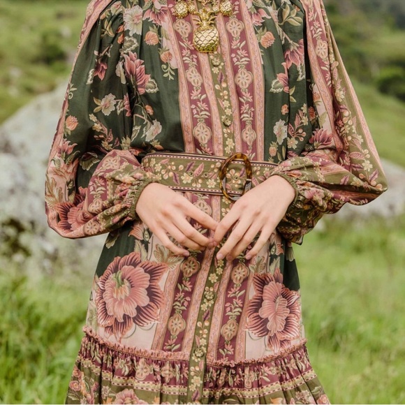 Farm Rio Green Flowering Garden Mini Dress - Picture 3 of 8